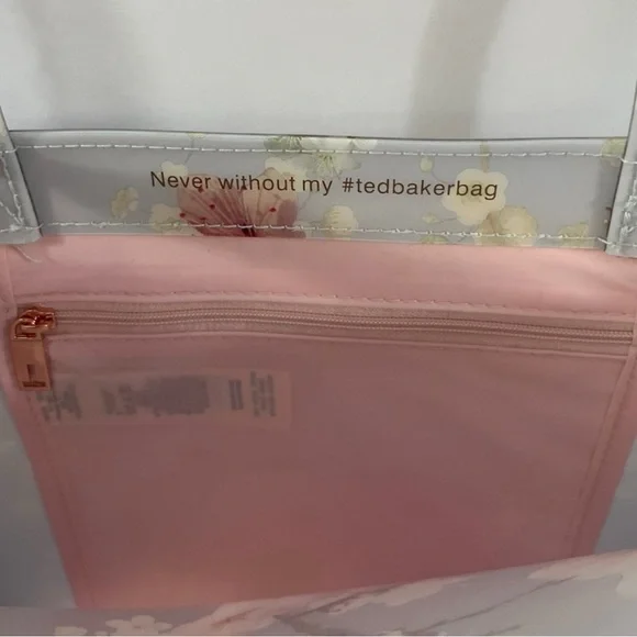 Ted Baker Floral Tote Bag - Pink, Grey and White NWT - Picture 5 of 7
